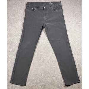 Faherty Brand Jeans Mens 38x30 Gray Stretch 5-Pocket Tapered Denim Pants Casual